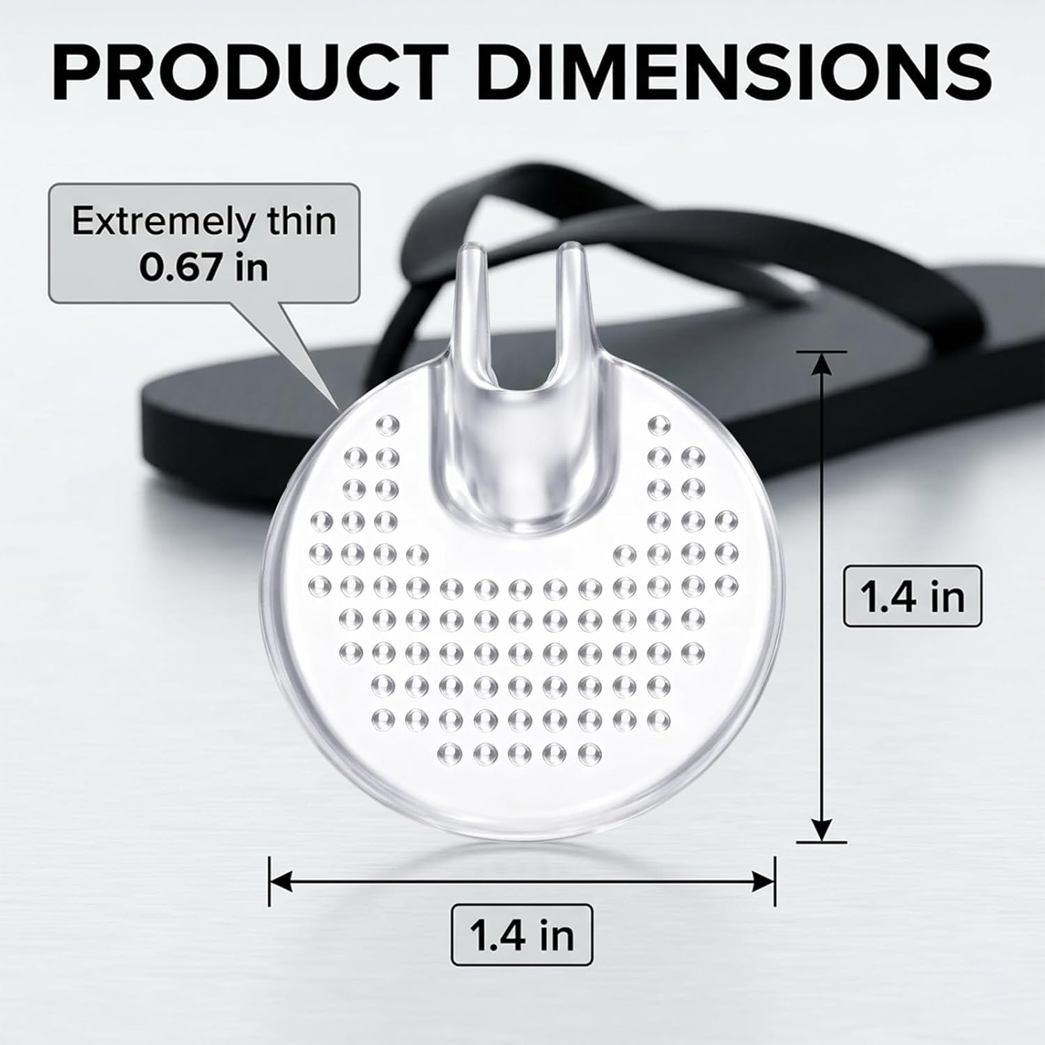 Silicone Toe Protectors for Flip Flops, 6 Pairs Thong Sandal Toe Guards, Soft Gel Toe Cushions Between Toes, Non-Slip Comfort Pads for Sandals, Clear Toe Separator Protectors
