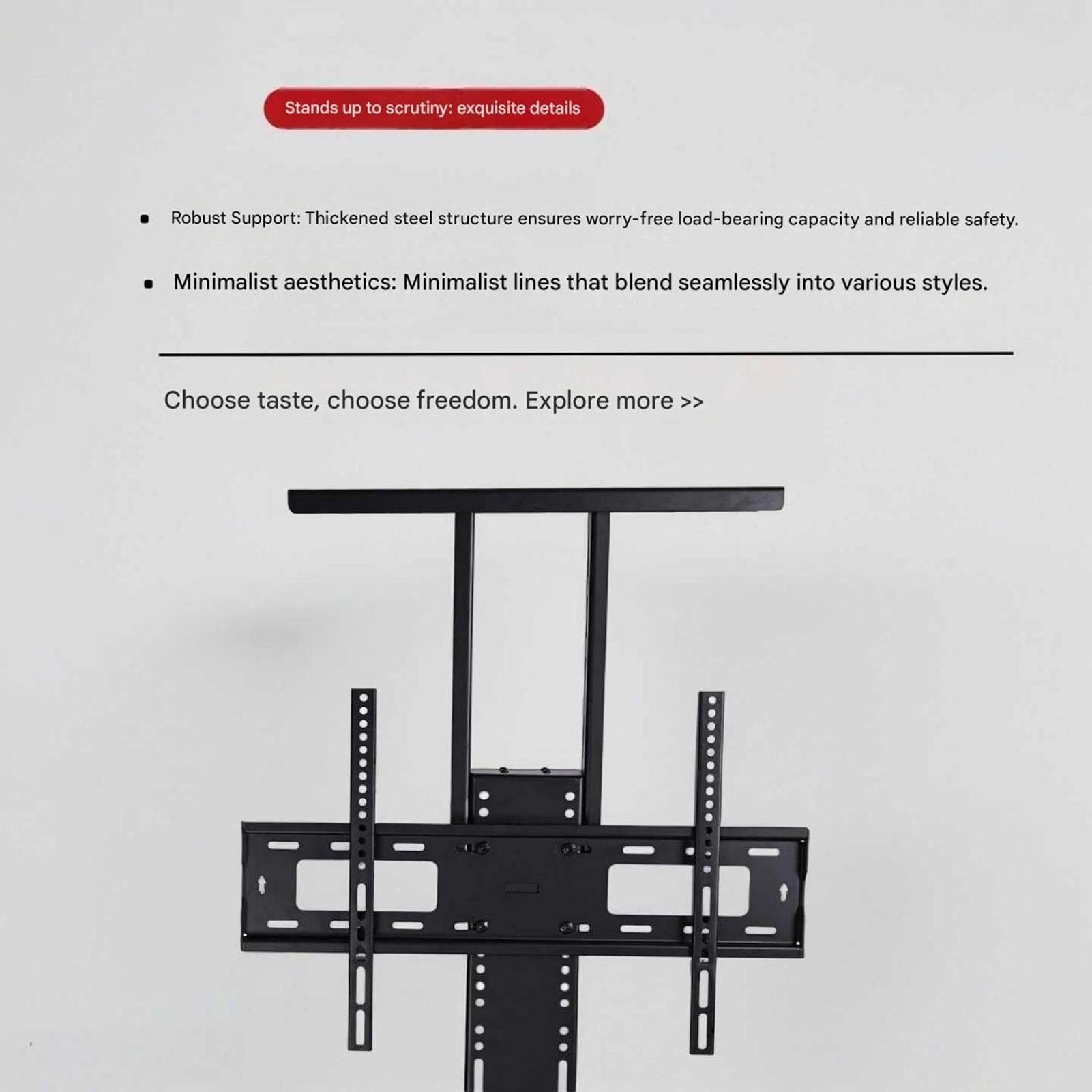 Soporte Ajustable para TV – Elevador Eléctrico para TV – Soporte Motorizado con Mando A Distancia, Ocultable En Un Mueble, Capacidad De hasta 60 Kg(For TV 42-70in Lifting 710-1610mm)