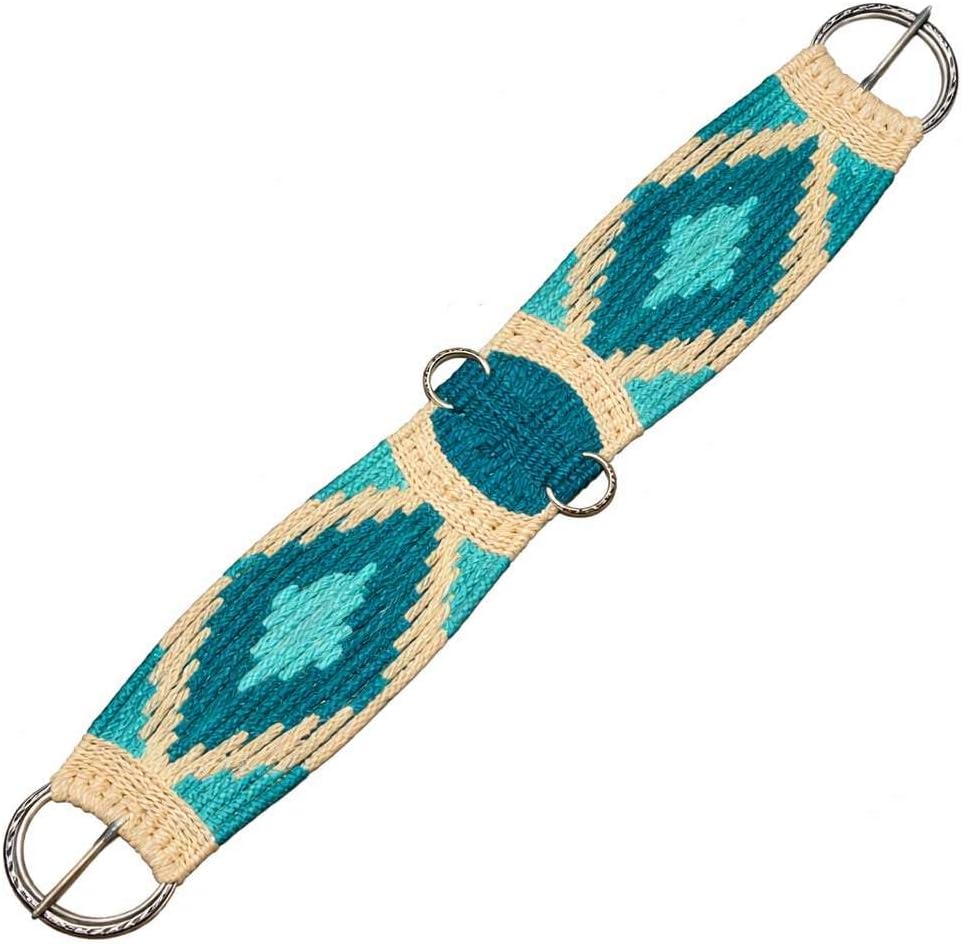 Cheval’s Western Mohair Wool Horse Cinch Saddle Girth with Stainless Steel Buckles, Breathable Soft Durable Equestrian Tack for Trail Riding Barrel Racing Roping Everyday Saddle Use – Multicolor