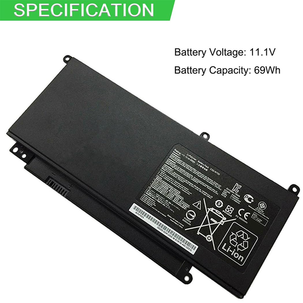 XITAIAN 11.1V 69Wh C32-N750 Batteria di Ricambio per ASUS N750 N750JK N750JV Series Laptop Notebook Batteria