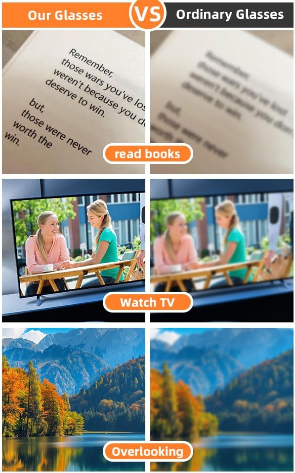 Bifocal Reading Glasses for Men Blue Light Blocking Metal Black Full Frame Eyeglasses Computer Readers Lightweight - Image 6