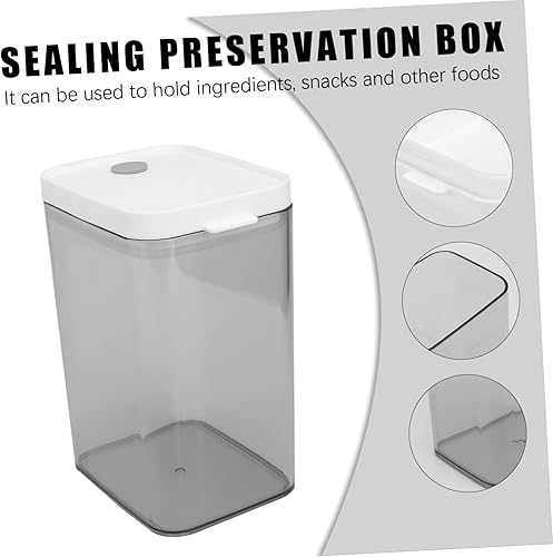 Miniatura 6 de YARNOW Caja de almacenamiento transparente para alimentos, contenedor de plástico para almacenamiento de té, contenedor de plástico, frascos