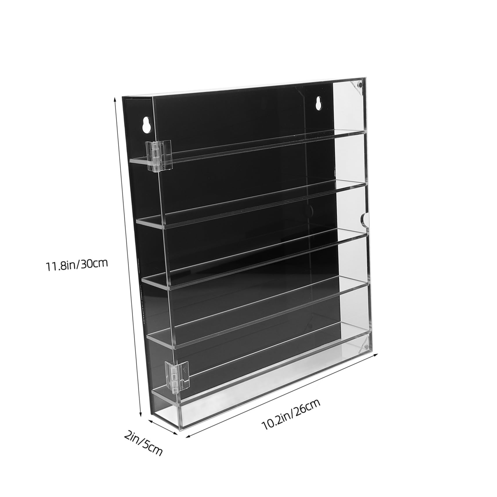 Toddmomy Acryl Spielzeugauto Display Vitrine aus Schwarz Stabilem Acryl Mehrschichtig und Transparent zur Tisch oder Wandmontage für Modellautos und Figuren