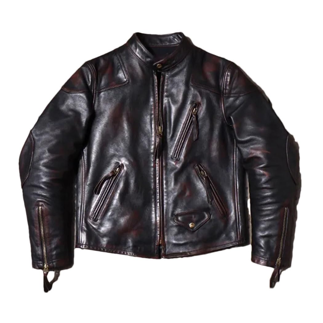 Mens Stand Collar Smart Casual Jacket Motorcycle Lightweight Clean Finish Outwear