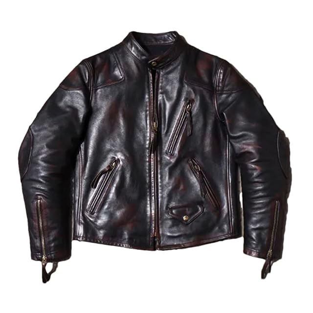 Mens Stand Collar Smart Casual Jacket Motorcycle Lightweight Clean Finish Outwear