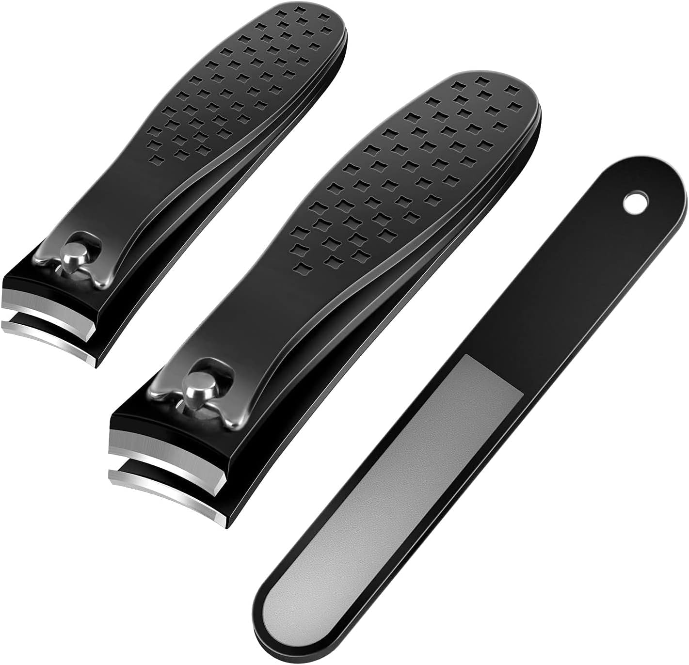 Nail Clippers 3 PCS, Sharp Fingernail Clippers, Professional Stainless