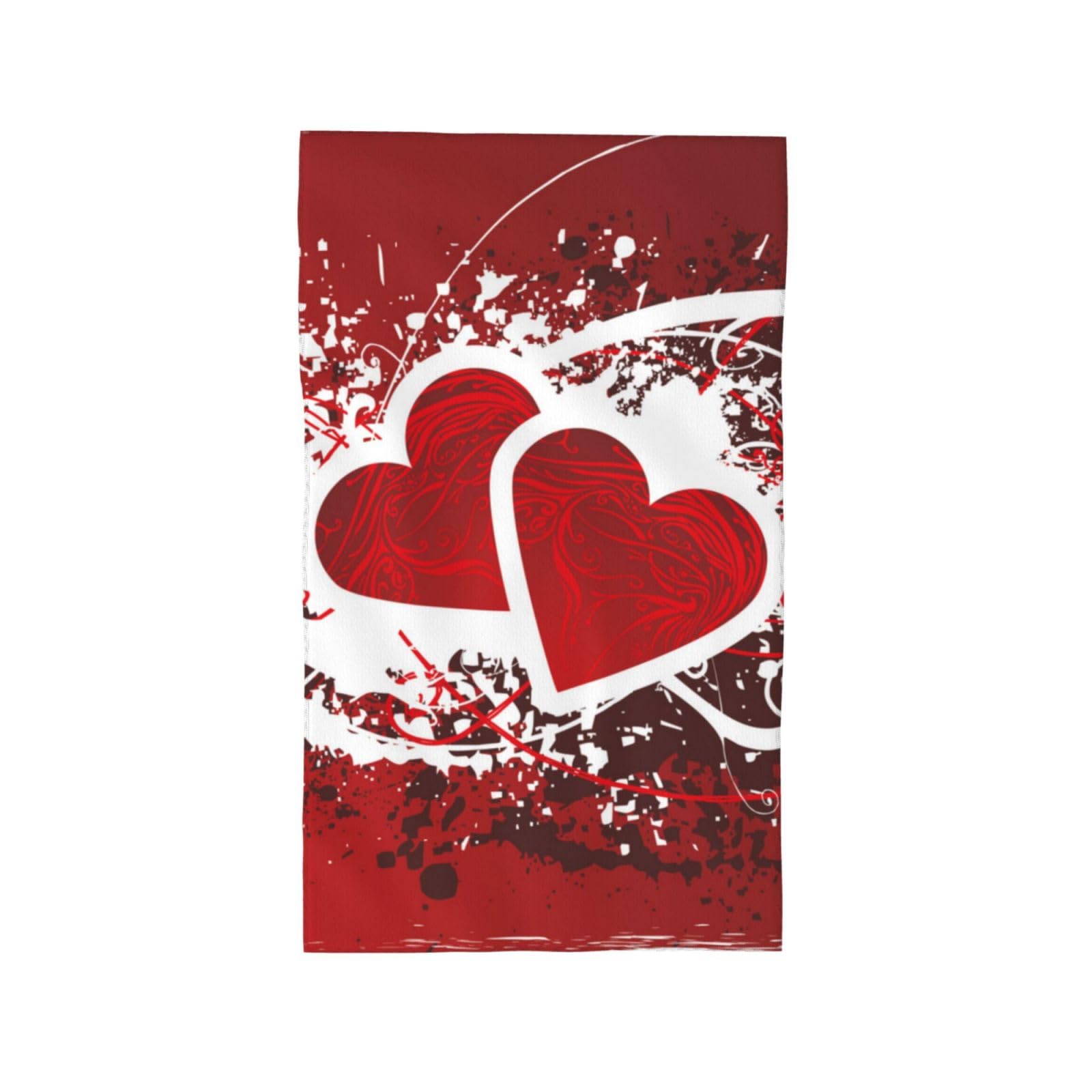 Geroclonup Set di 2 asciugamani da cucina per San Valentino