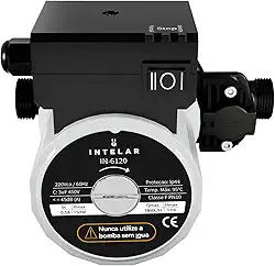 Pressurizador,Bomba De Água Pressurizadora 220V Silenciosa água Quente e Fria para Torneiras e Chuveiros Bomba de Pressao da Agua (120W)