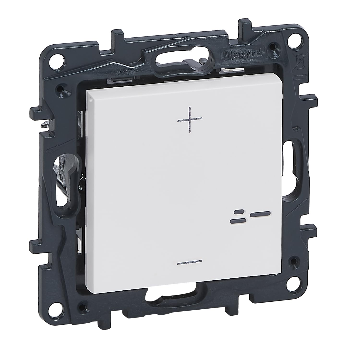 Legrand 398312A - Régulateur poussoir universel pour installation encastrée - Gamme Niloé Step - Couleur blanche