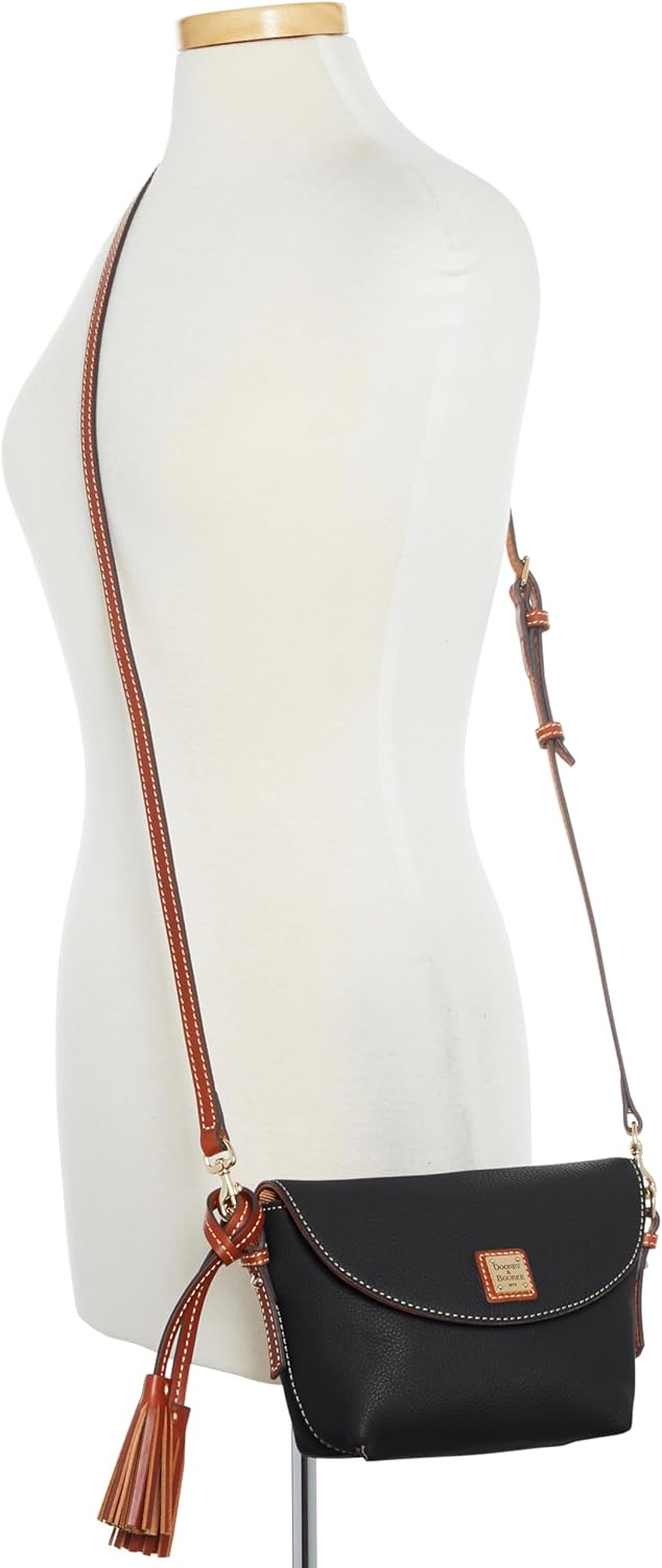 Dooney & Bourke Handbag, Pebble Grain Crossbody Saddle Bag