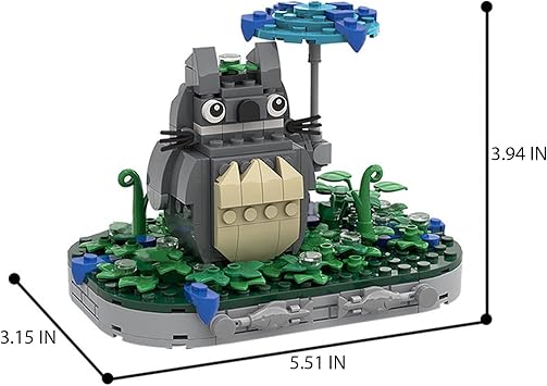 Anime Cat Bus Building Block Set, Dragon Cat Totore Model Toy Birthday Gift for Kids (261 Pcs)