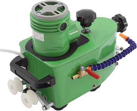 Glass Edge Grinding Machine 1100W 110V 8000RPM 3-20mm, Electric Glass Edge Polishing Beveling Machine, Corded Glass Grinder for Glass Stone Ceramic Tile Edge Grinding Green