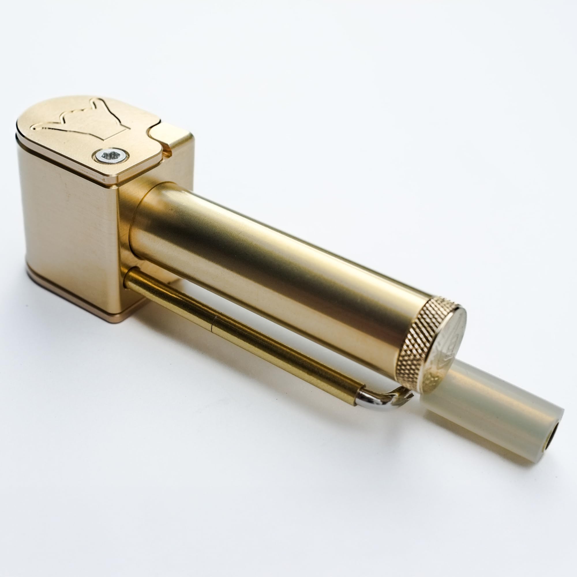 Shaka Original Brass Portable Proto Tool All-in-One w/Poker and Storage Tube Precision CNC Machined Made in Hawaii