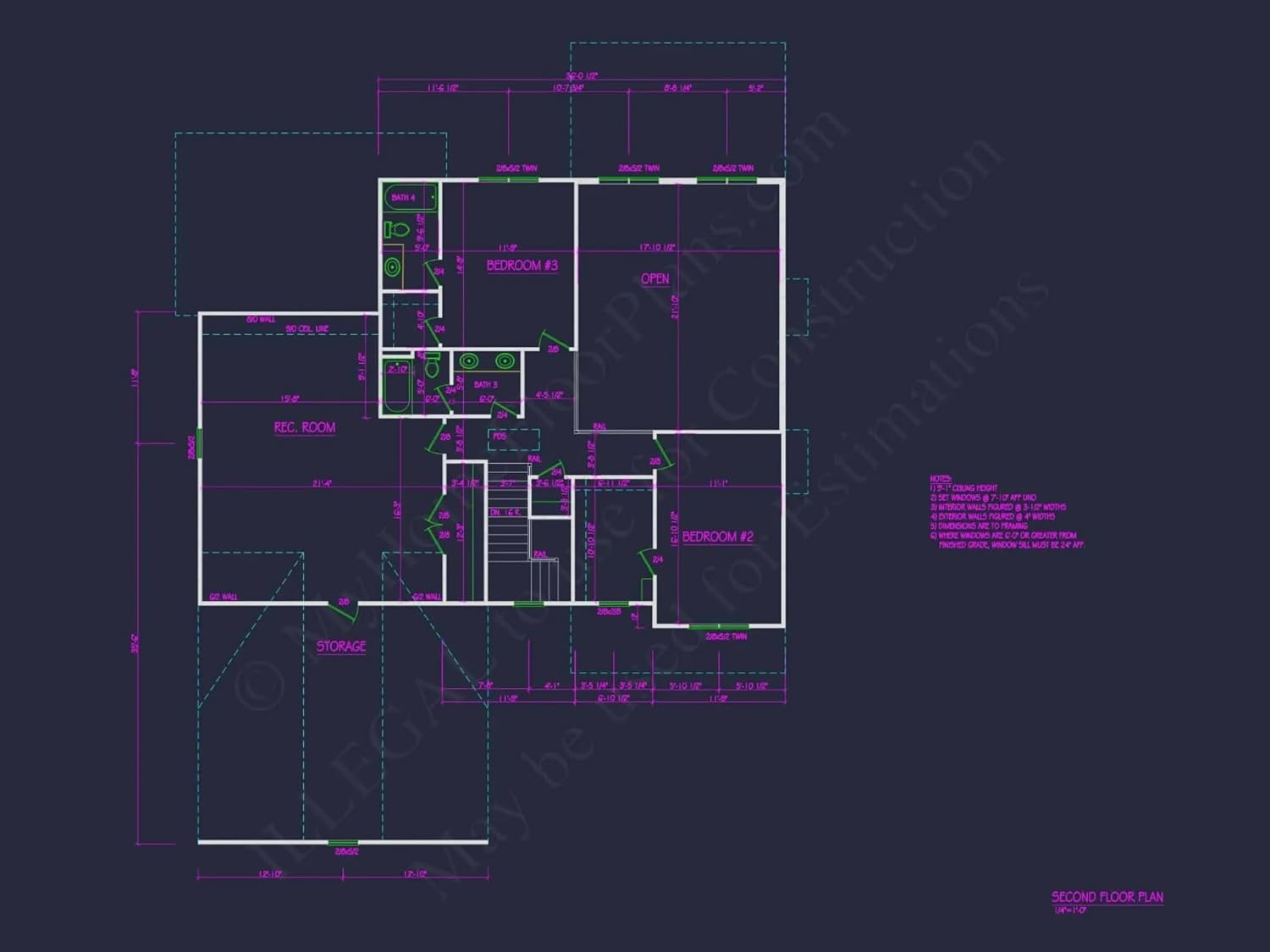 20-1210 HOUSE PLAN - Charming 2-Story House Plan with CAD Architecture Designs
