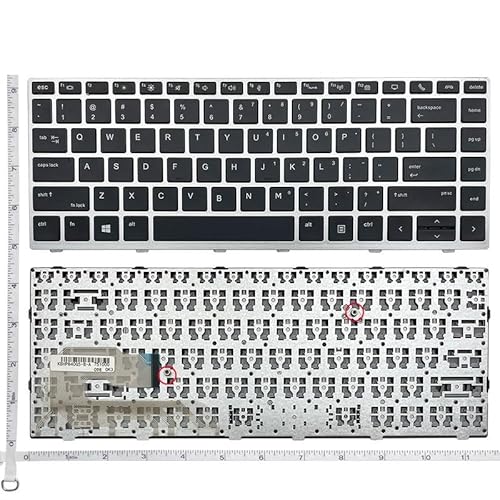 HP EliteBook 745 840 G5/G6 846 848 Zbook 14U HSN-I17C-4/I13C-4 I24C MT44 MT45用 US/RU/FR/LA ノートパソコンキーボード(US No bac.. No stick)
