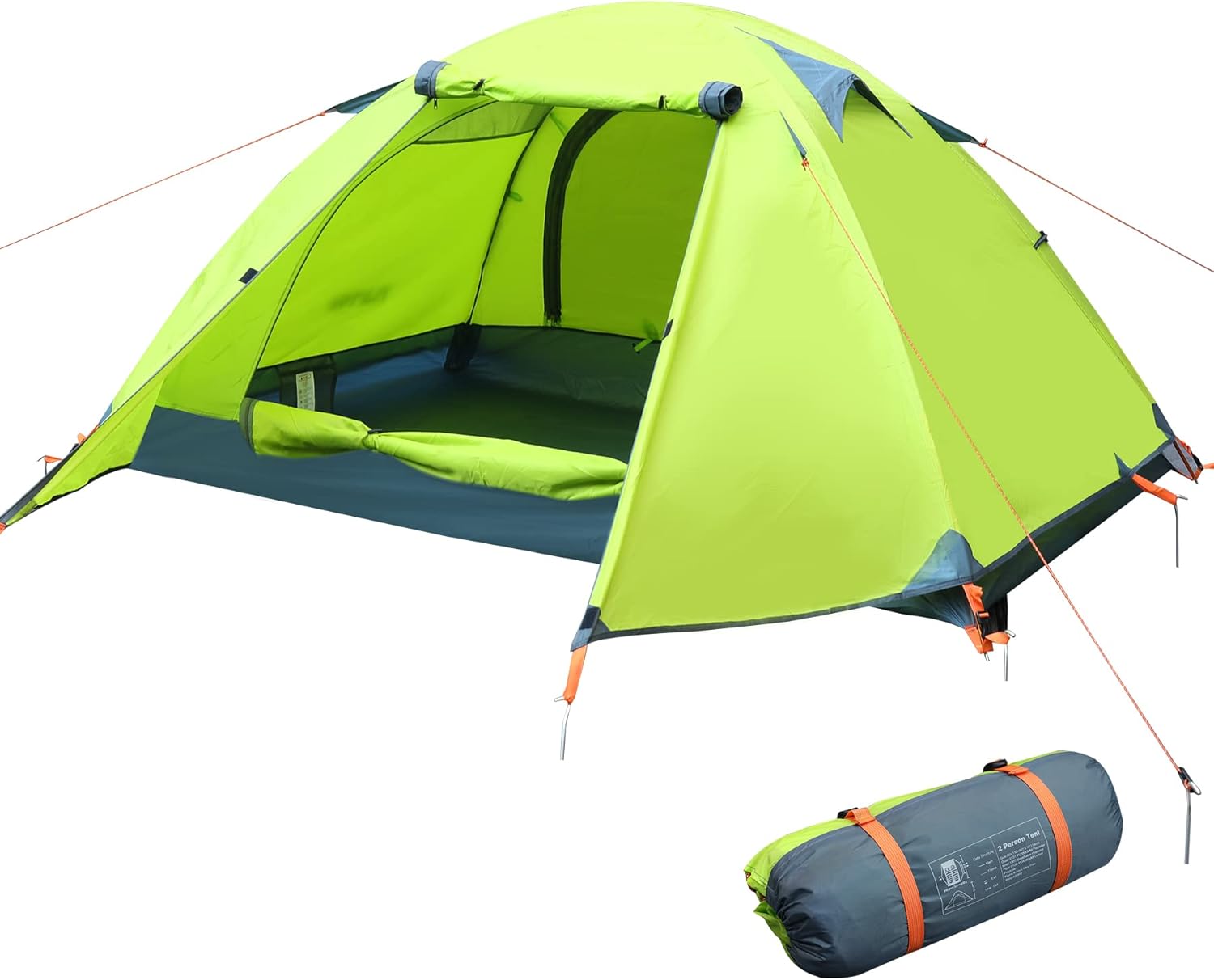 campMax 2 Man Backpacking Tent Lightweight，3500mm Camping Tent Double