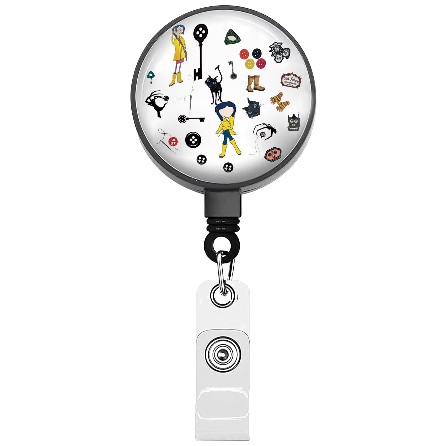 BEKECH Fantasy Film Retractable Badge Holder - Cartoon Movie Inspired Gift With Clip - View #5