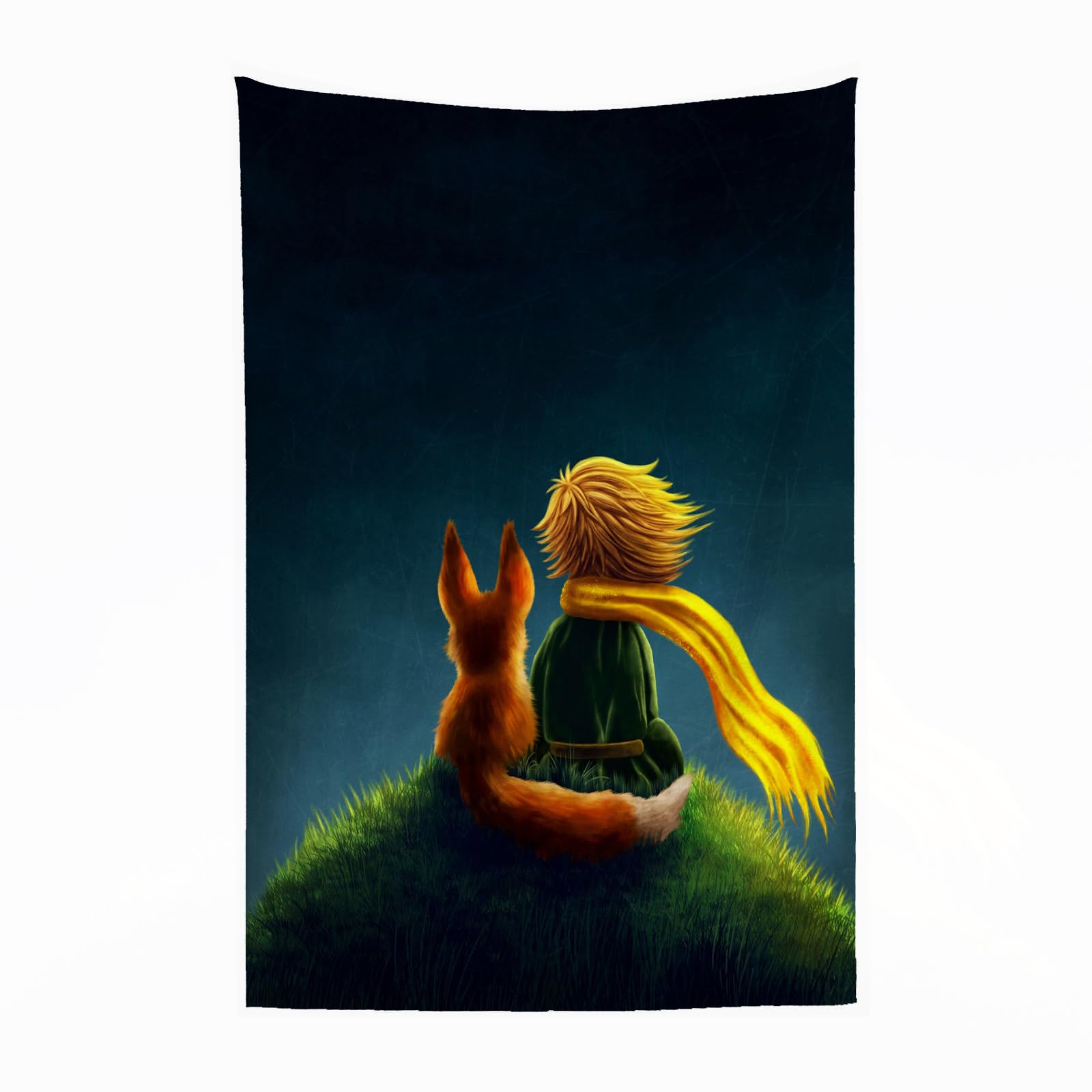 Plaid couverture en flanelle super douce Le Petit Prince pour lit et canapé 100x130cm