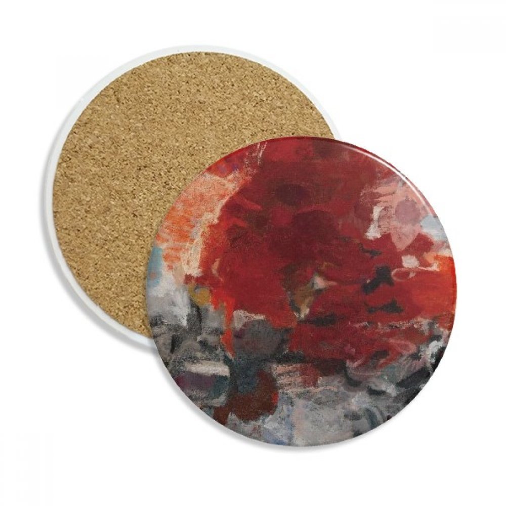 Dessous-de-verre en céramique art abstrait, le cadeau idéal de style Western pour mug
