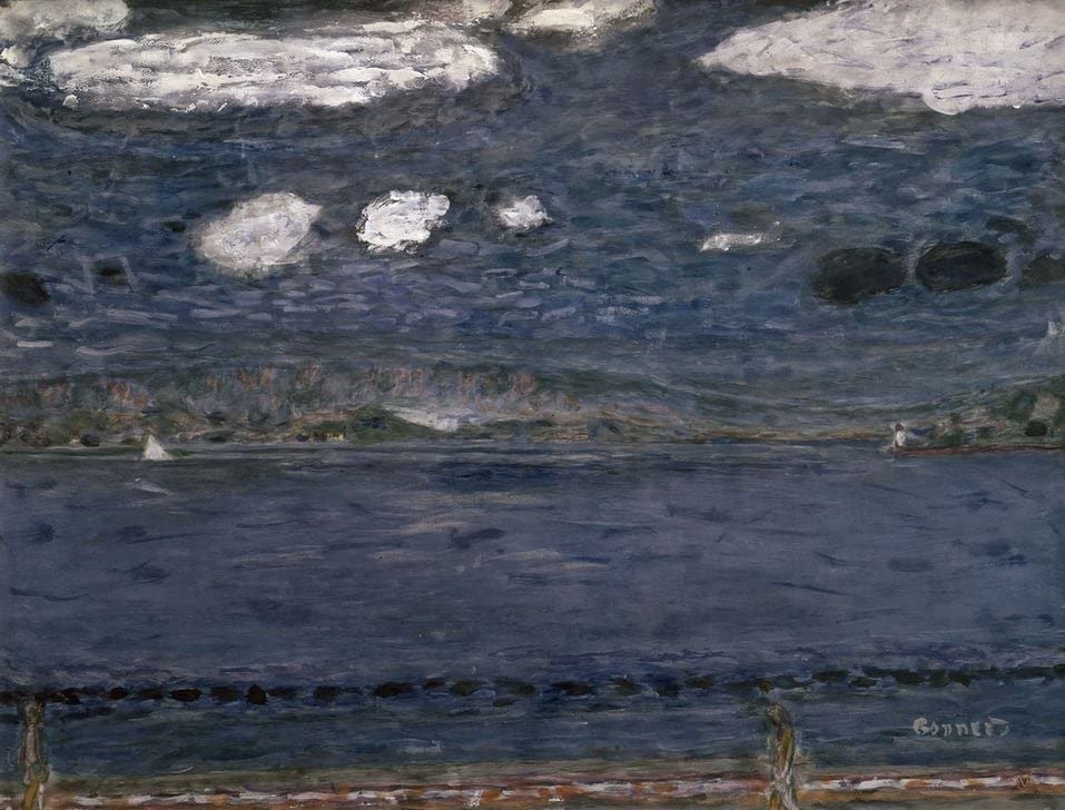 Peinture sur toile méditerranéenne Pierre Bonnard 60x90cm, tableau style nordique