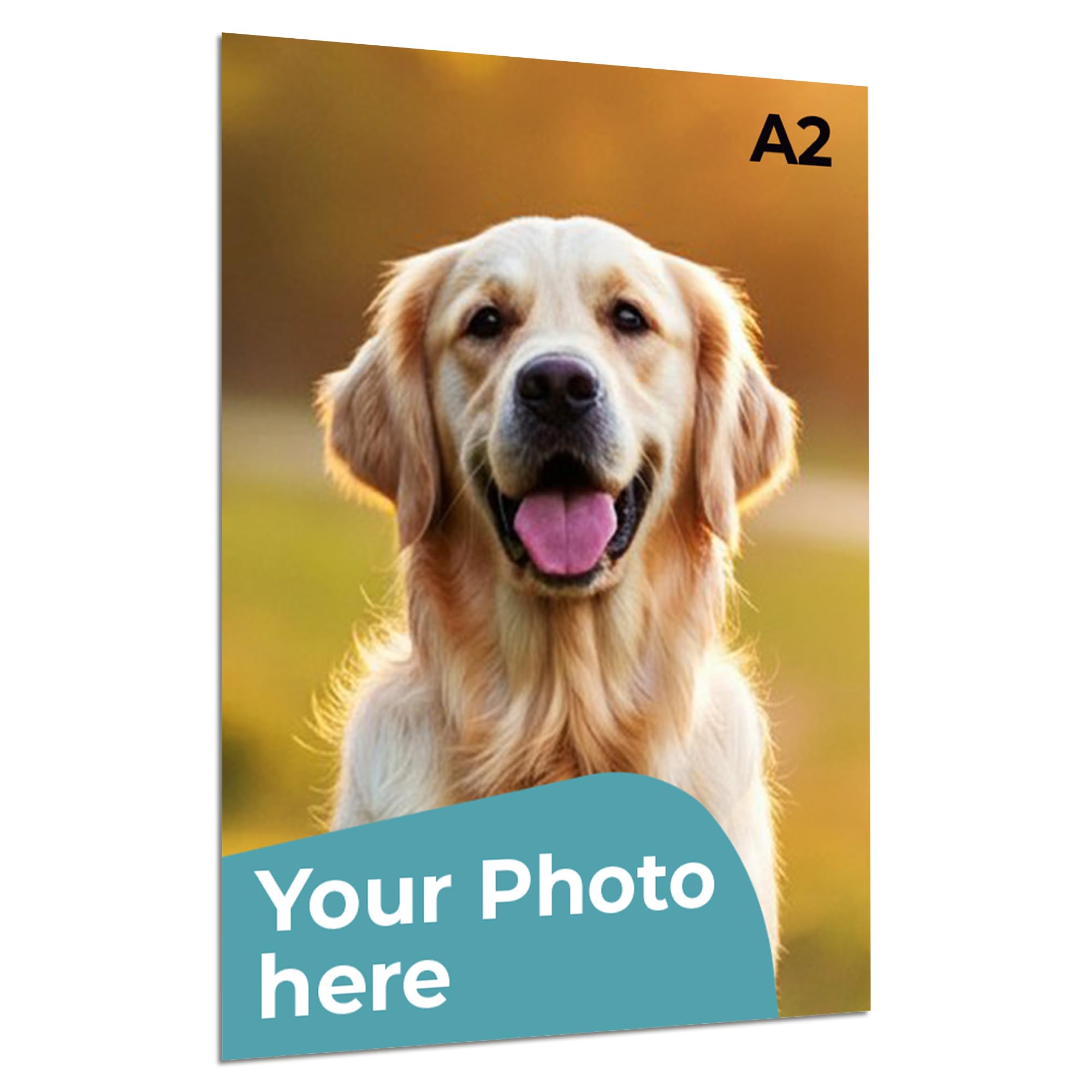 Cimpress Custom Printable Poster, Vertical Wall Art with Photo and Text, Personalised Design on A4, A3, A2, A1, B2, For Home, Office, or Gifts (A2 (42 x 59.4cm))