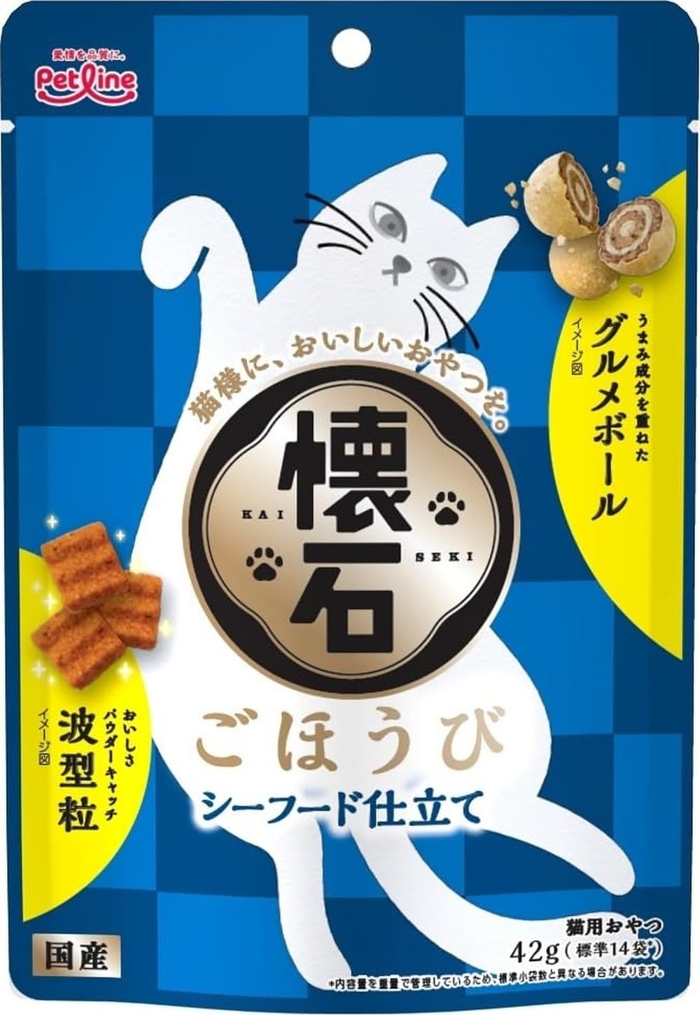 Amazon.co.jp: ペットライン 懐石 ごほうび シーフード仕立て【猫用