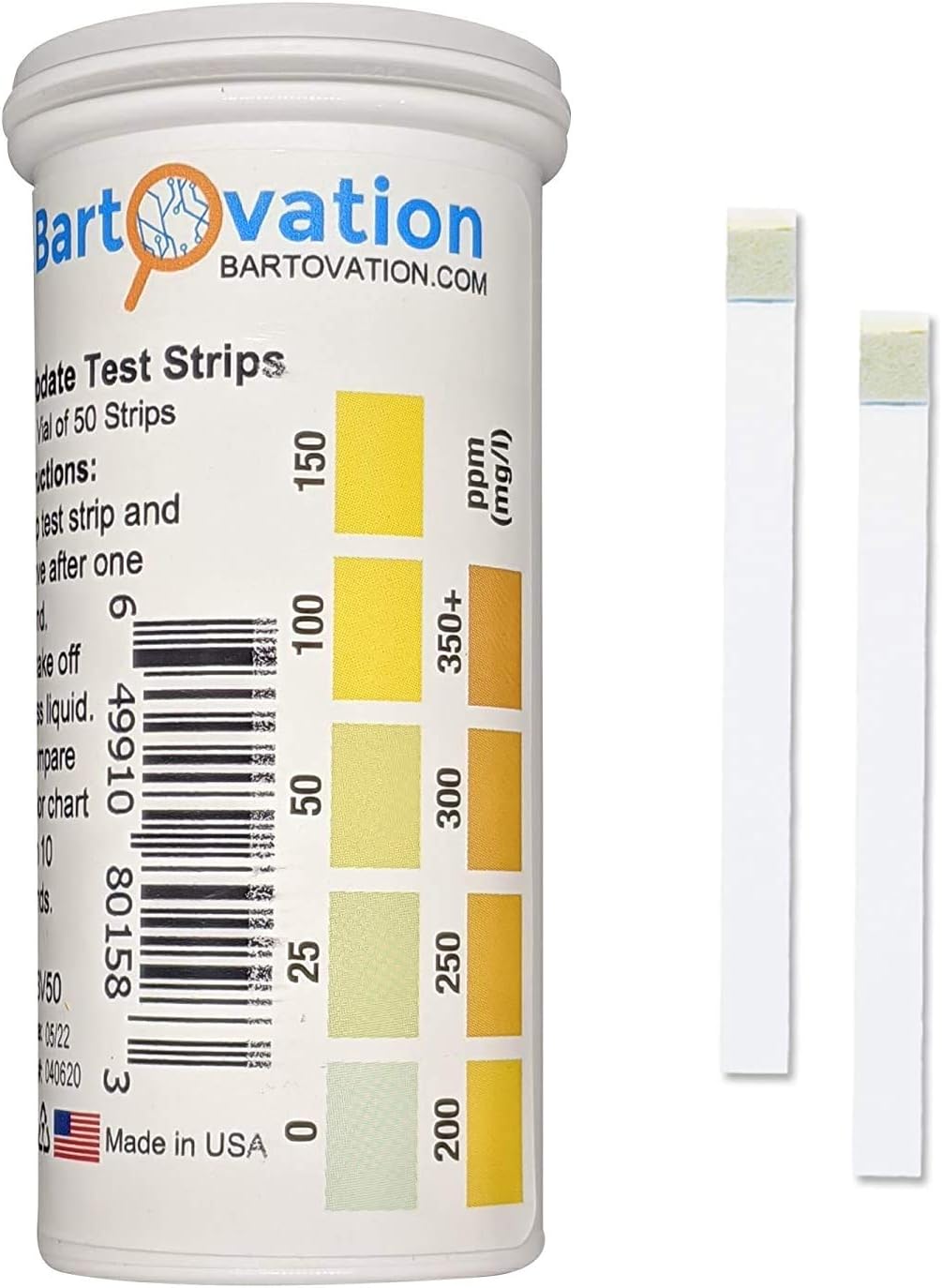 Molybdate Test Strip 0-350+ ppm [Vial of 25 Strips]