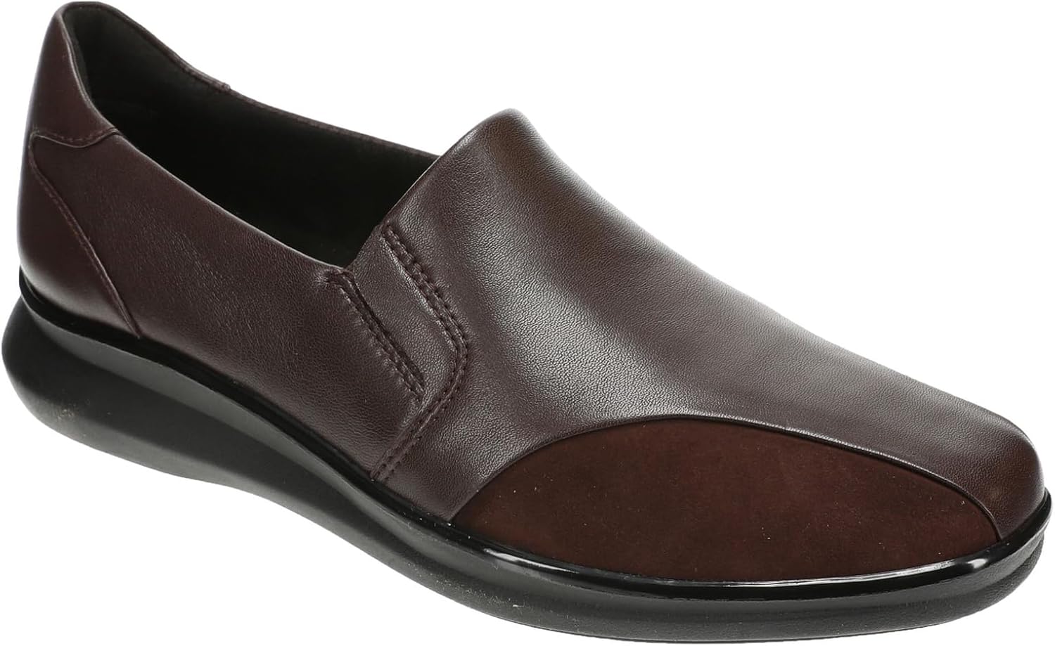 Clarks Women's Lynell Edge Slip On Loafer, Wine Multi, Size 8.5
