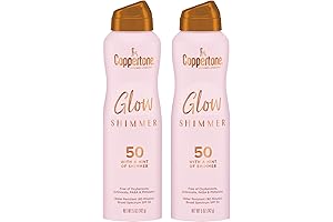 Coppertone Glow with Shimmer Sunscreen Spray SPF 50, 2-Pack