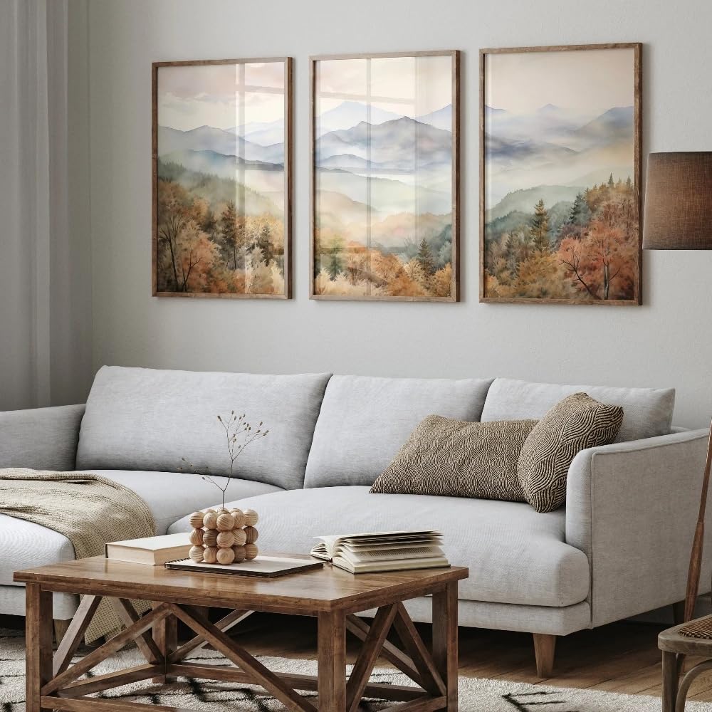 LTjiajuypd Landscape Art Nature Wall Art Scandinavian Canvas Prints Japan For Living Room(40x60cm-3Pcs)