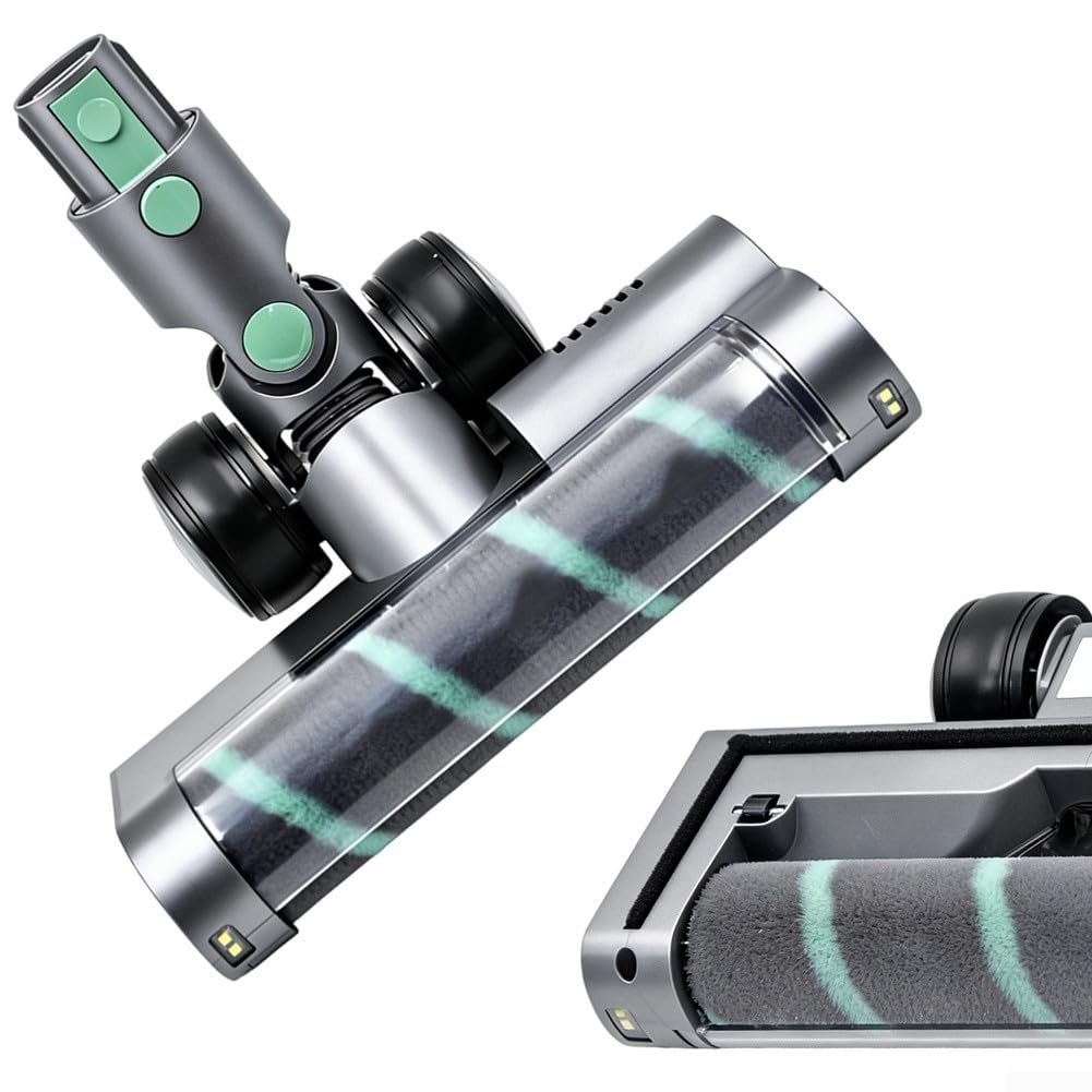 Cabezal de cepillo de suelo para aspiradora Vactidy TOWER VL70 VL80 VL100 VL150 con cepillos laterales de boca completa que se doblan a lo largo de paredes y bordes de muebles