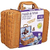 Tachan - Set picnic vichy en cesta de mimbre (CPA Toy Group