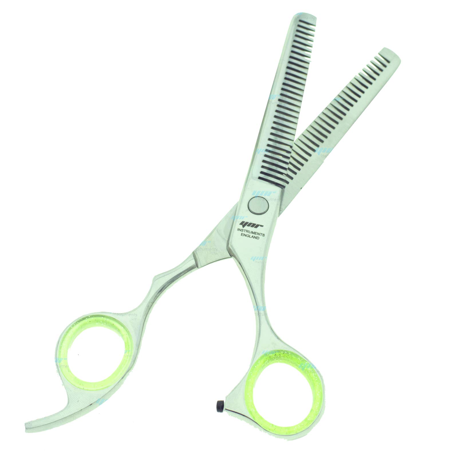 YNR Hairdressing scissor Hair Scissor for Professional Hairdressers 6 Inch length and Stainless Steel Hair Cutting Shears with Leather Pouch - For Salon Barbers, Men, Women,Adults (Dual Thinning 6