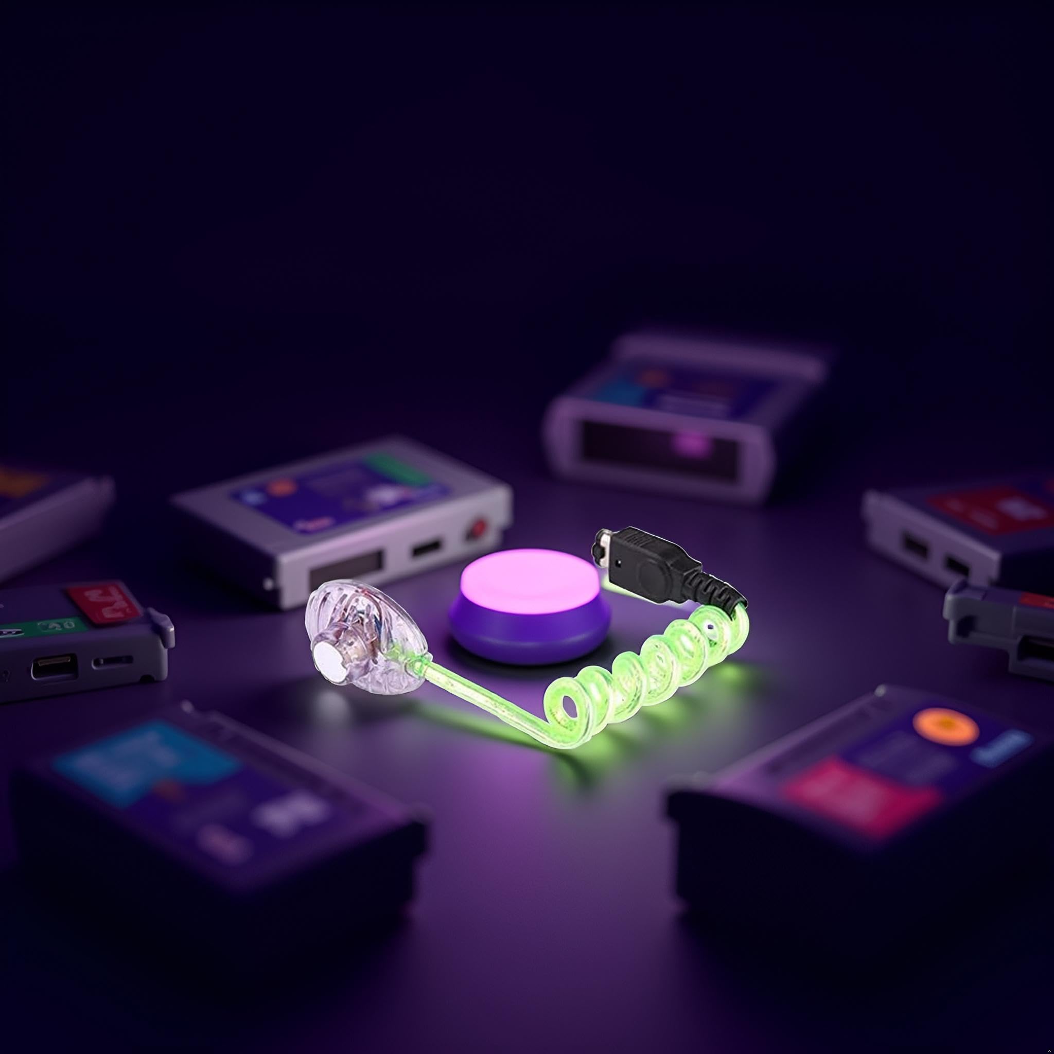 Luz LED flexible de gusano nocturno para Game Boy bolsillo de color para GBC GBP luz de pantalla, accesorios de lámpara de gusano de consola, no requiere baterías adicionales