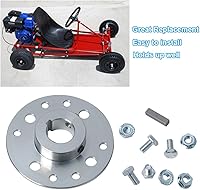 Vista 6 de Gekufa Go Kart - Buje de piñón con orificio de 1 pulgada y llave de 14 de pulgada para Go-Karts y mini bicicletas, buje de freno de piñón