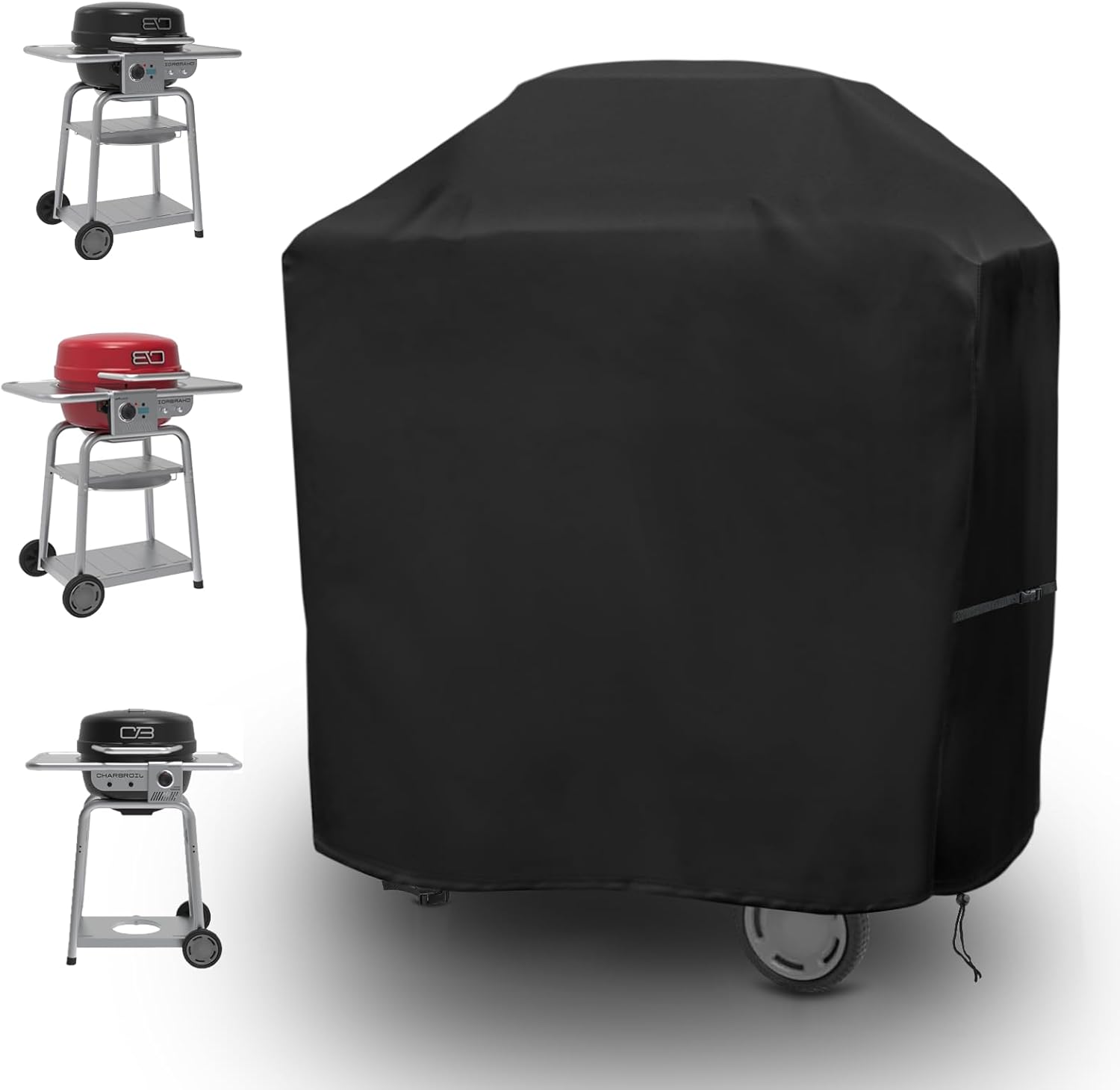 Outdoor Grill Cover for Char Broil Bistro Pro Electric Grill Grill & Griddle-25302146 25302145 25302161, Waterproof Gas Grill Cover Patio BBQ Griddle Covers, 33" x 24" x 37", Black