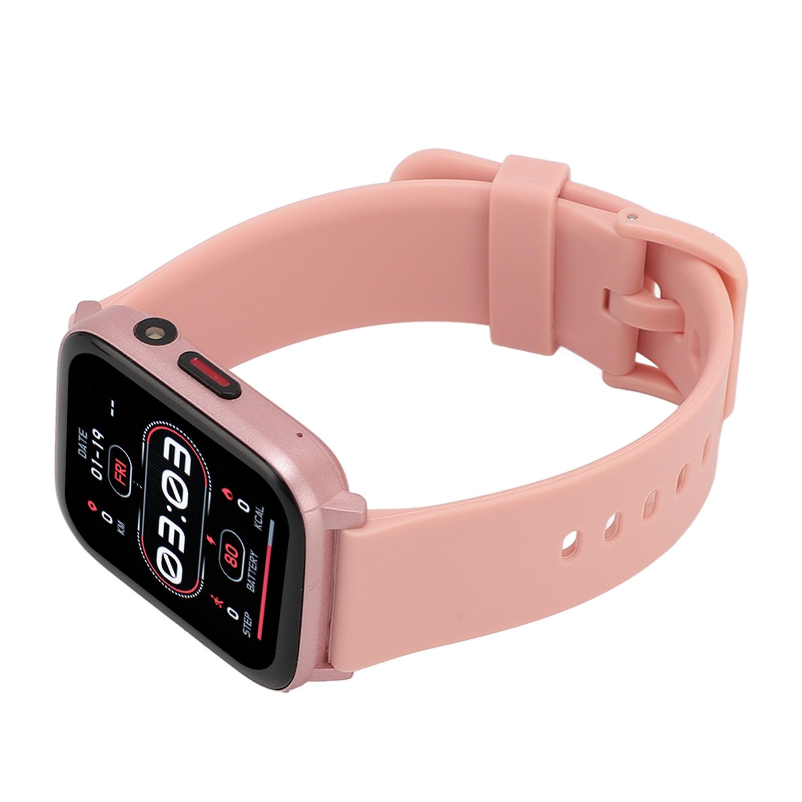 Smart Watch Fitness Tracker IP68 Touchscreen HD 1,83 pollici con oltre 100 modalità sportive Chiamata Bluetooth Torcia Musica per uomo Donna Sport all'aria aperta PC ABS (Rosa)