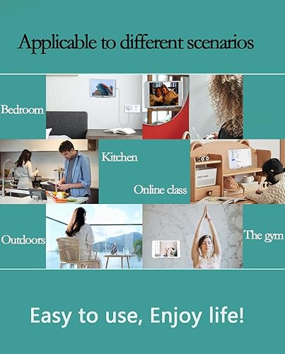 Miniatura 6 de Soporte de teléfono de ducha ajustable para tableta, soporte de pared para cocina, baño, dormitorio, compatible con la serie iPhone y otros