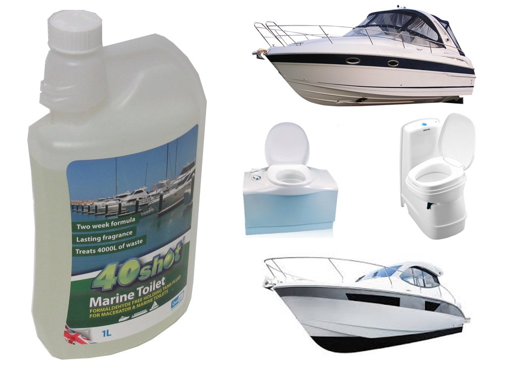 Macerator Toilet Cleaner 40 Shot 1L (Chemical Boat Fluid Marine)
