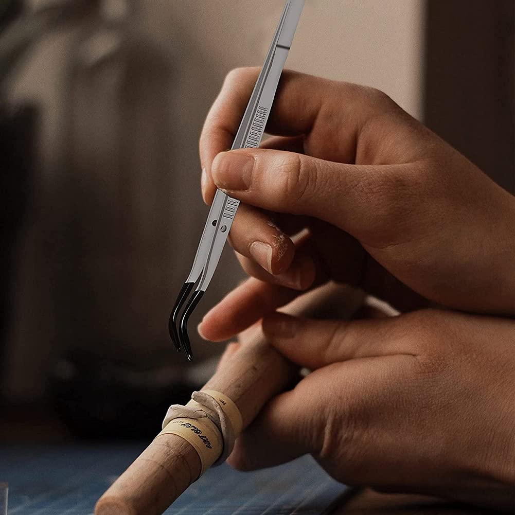 Pinzette Con Punta In Gomma Per Artigianato E Elettronica - Antistatiche E Di Precisione - Foto 3