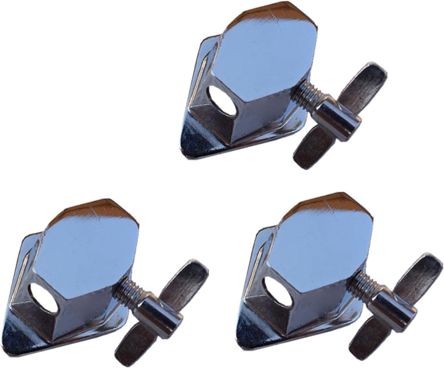 3Pcs Floor Tom Drum Leg Bracket Mount Practical Easy to Install Metal Base Replacement Tom Drum Holder Bracket for Tom Drum