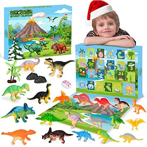Adventskalender 2022 Kinder, Adventskalender Jungen Dinosaurier Cover