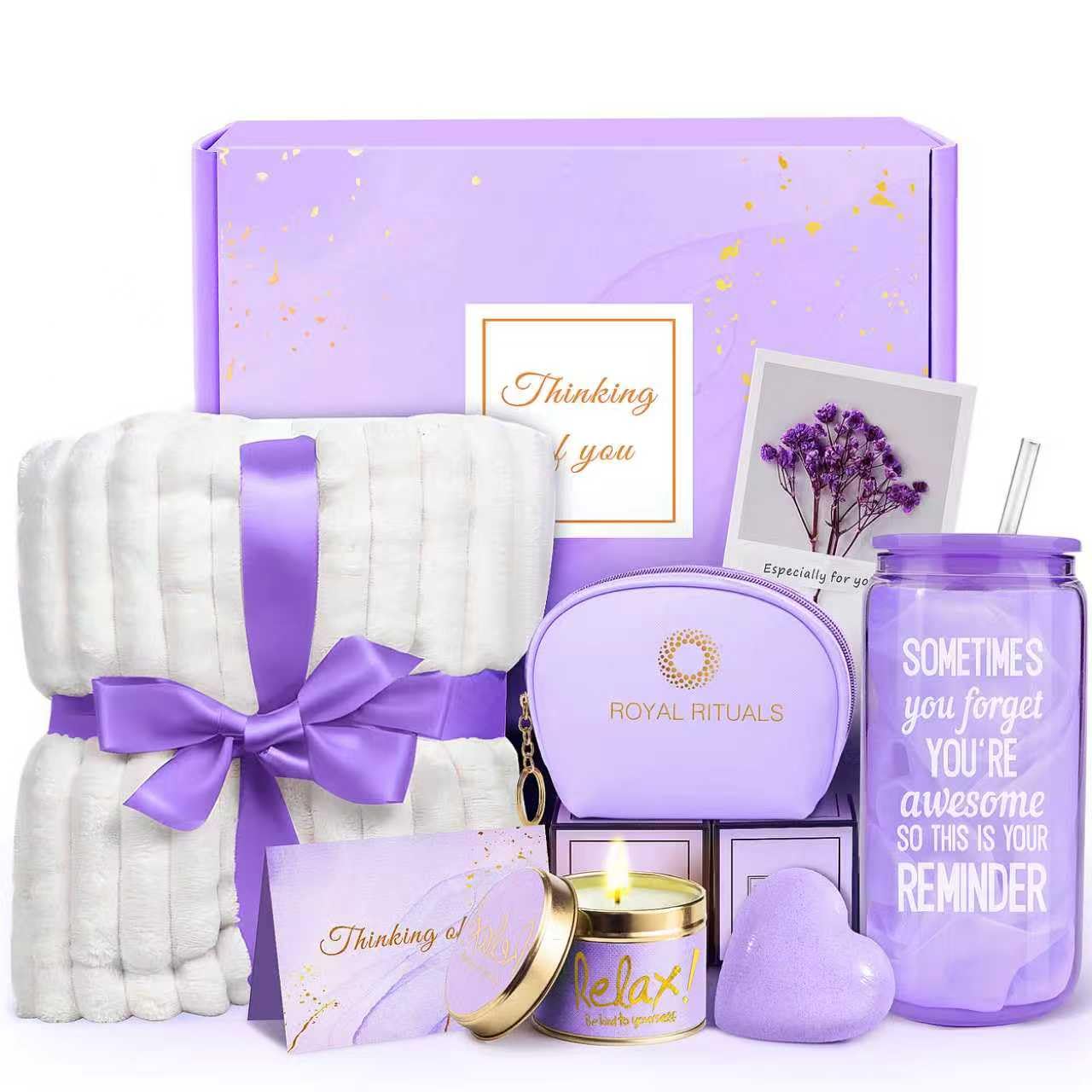 Mothers Day Birthday Gifts for Women Mom Wife Best Friend Teen Girls, Self Care Gift, Get Well Soon Gifts for Women, Thinking of You Care Package, Spa