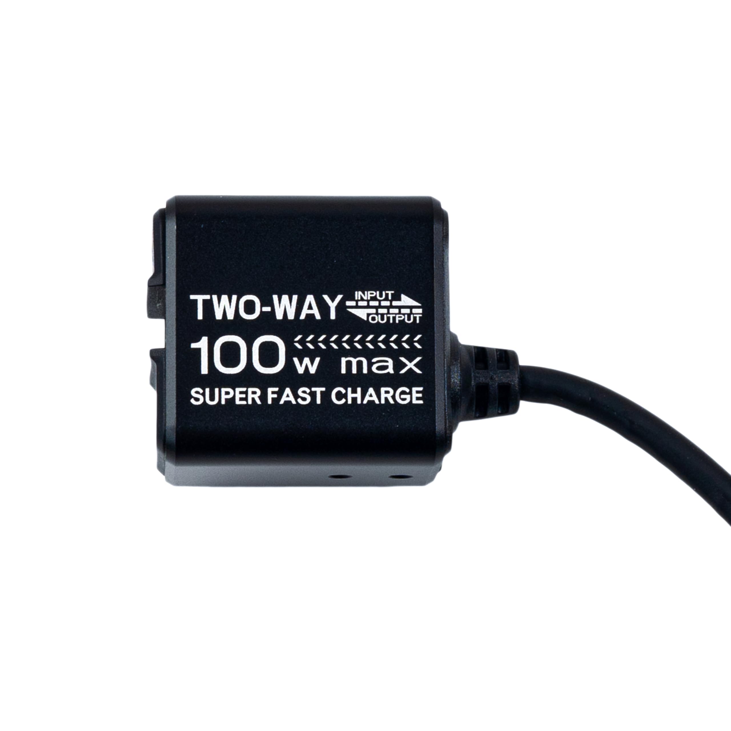 RIDERR Chargeur TwinVolt 2 voies, chargez votre téléphone tout en conservant la batterie de votre moto, deux ports USB-C et USB-A, charge ultra rapide de 100 W, étanchéité IP66,