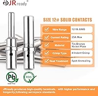 Vista 5 de JRready ST6361 Kit de conectores Deutsch, conector impermeable automotriz DTP de 2 y 4 vías, conectores macho hembra DTHD de 1 pin con herramienta