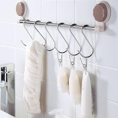 Miniatura 6 de Paquete de 40 ganchos en S de acero inoxidable resistentes para colgar ollas, sartenes, plantas, tazas de café, toallas en la cocina y el baño,