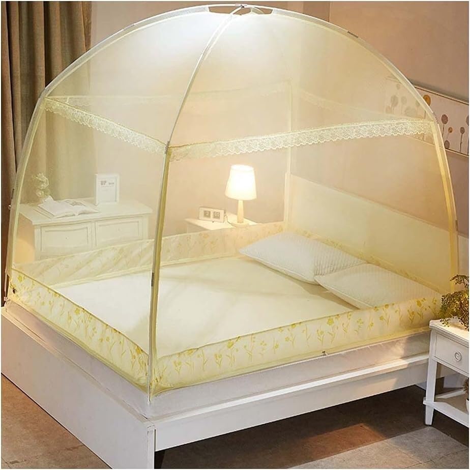 Moustiquaire de lit tente portable pour camping et chambre à coucher d'été
