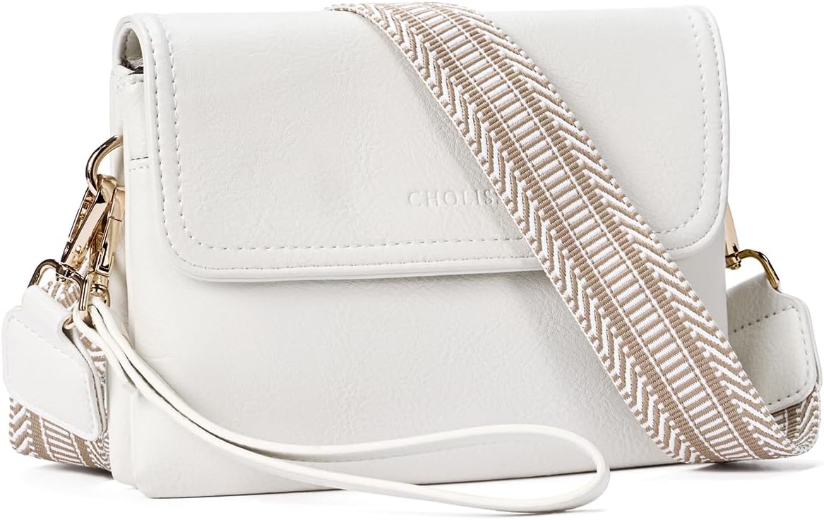 CHOLISS Small Crossbody Bags for Women, Vegan Leather Cell Phone Purse, Mini Travel Purse with Adjustable Strap Womens Gifts