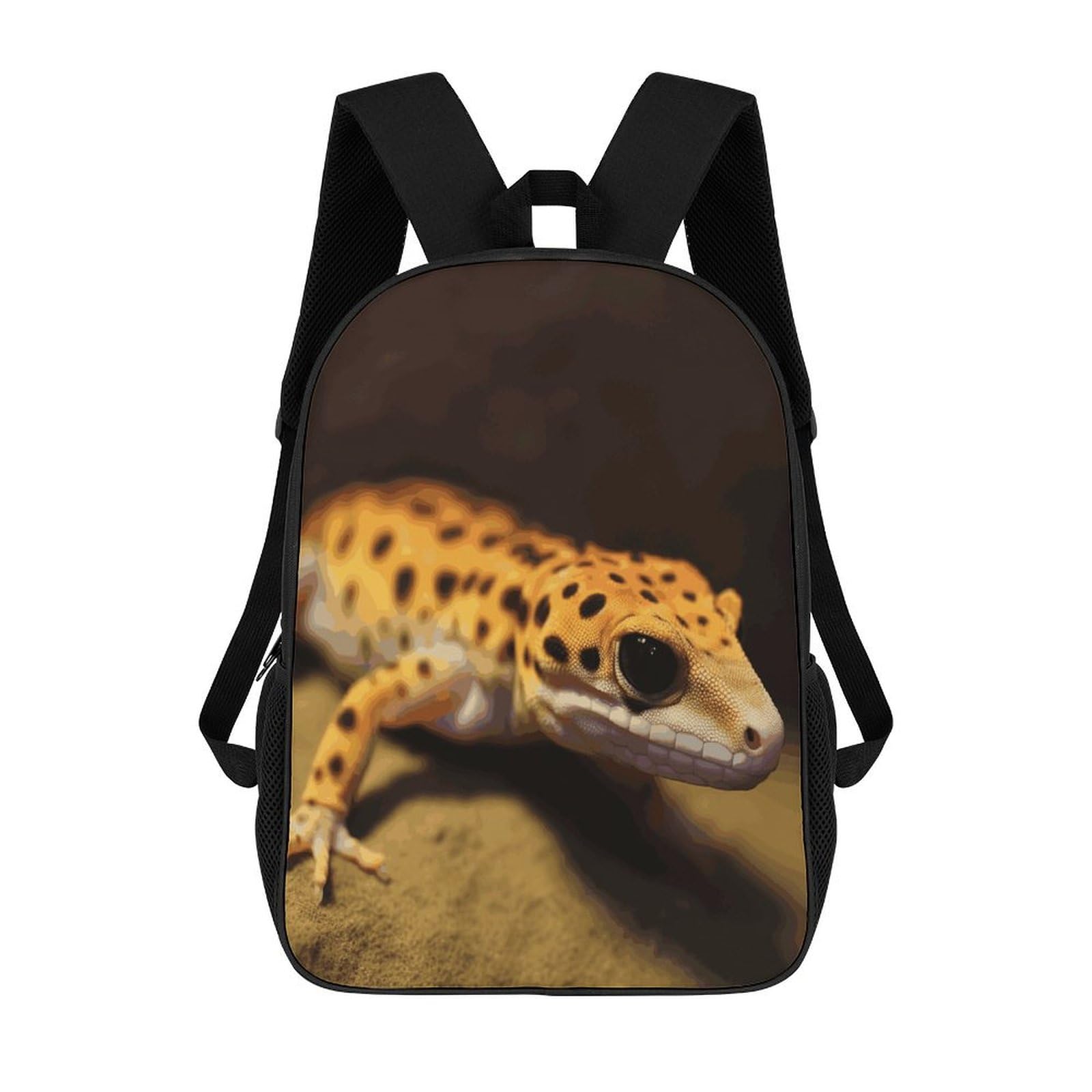 RTSEBVN Travel Laptop Backpack Slim Durable Lightweight Back Pack Cute Leopard Little Gecko Small Backpack For Women Men