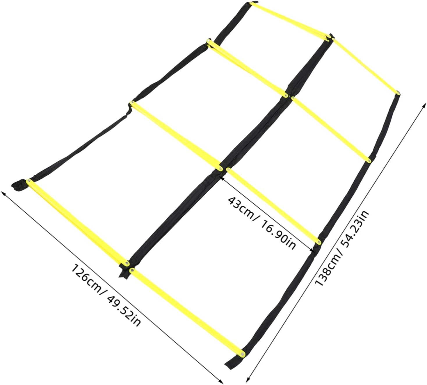 Abaodam Foldable Agility Ladder Training Pad for Football Soccer Multifunctional Rope Ladder for Footwork Speed Drills and Sports Exercises Portable and Lightweight Go Training